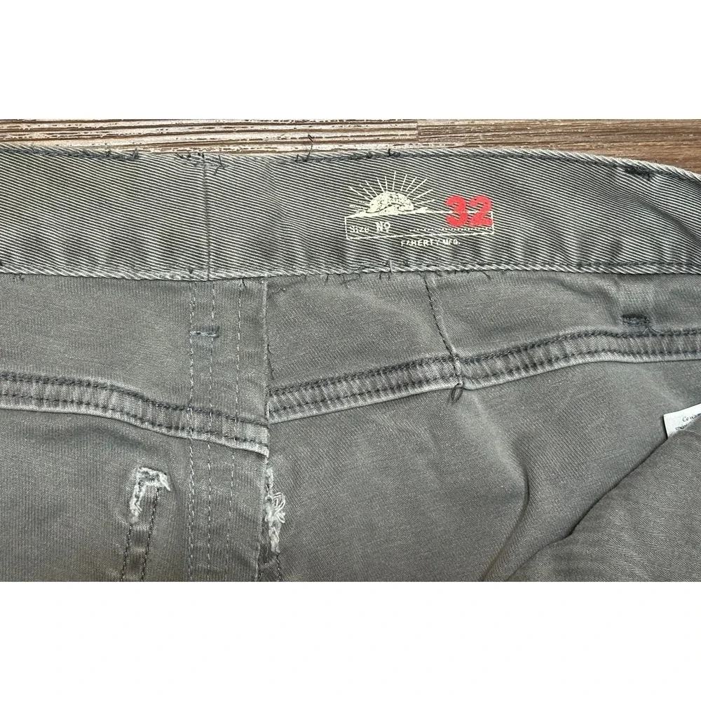 Faherty Men's Comfort Twill 5 Pocket Pants 2.0 Stretch Grey Slim Fit Sz 32x29